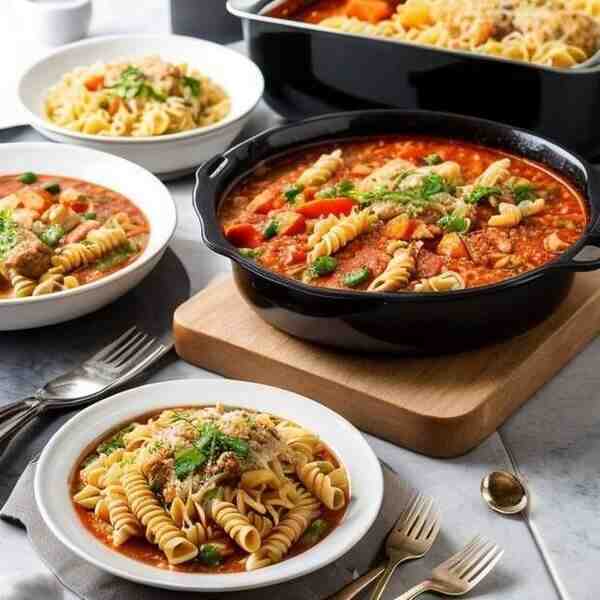 Макаронная запеканка с тушенкой